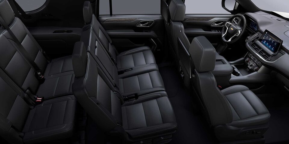 Chevrolet Tahoe 2024 con interior en color piel negra